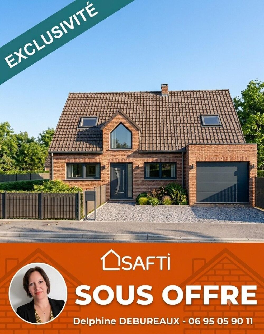 MAISON INDIVIDUELLE NEUVE SEMI PLAIN-PIED  SAULTAIN