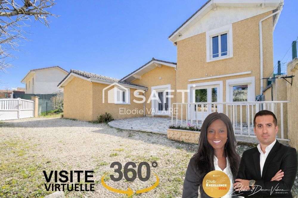 Maison individuelle avec terrasses et jardin  94 m²  Proche centre