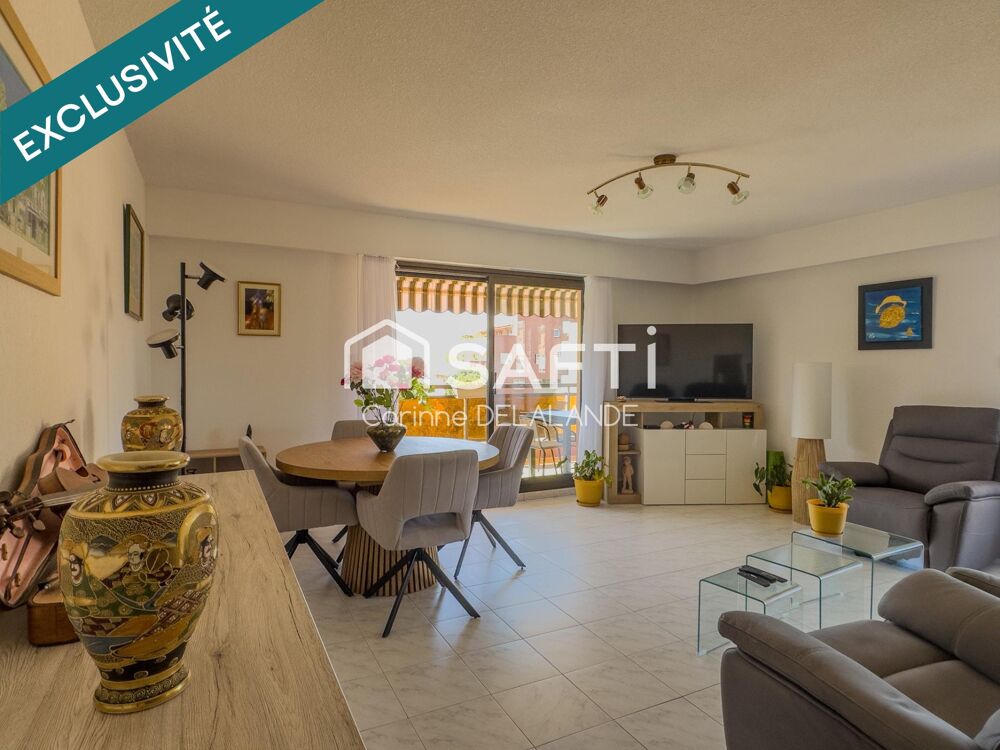 Vente Appartement Grand 3 pièces d'angle au calme proche mer Cagnes-sur-mer