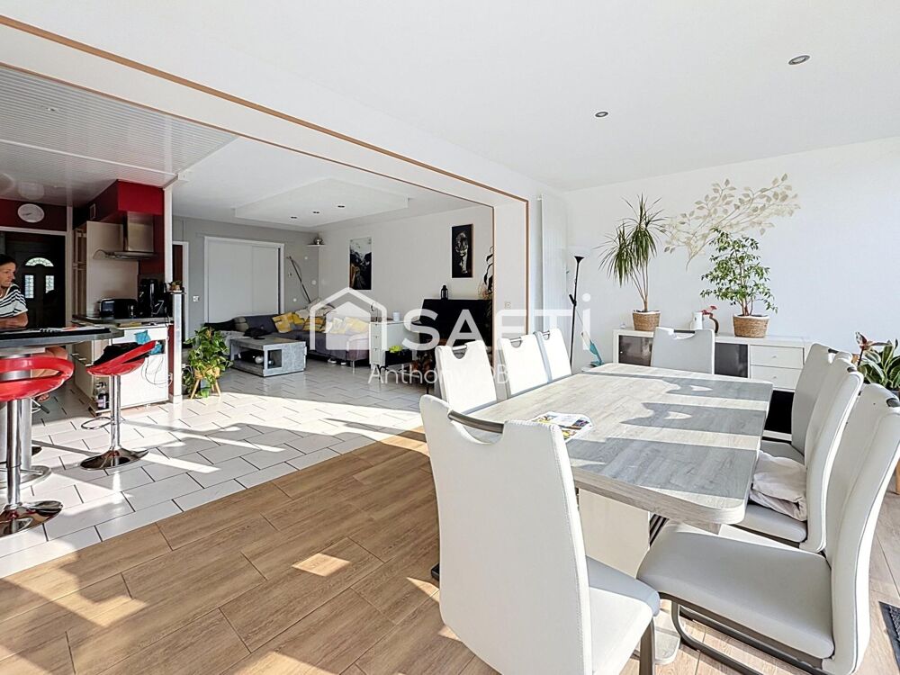 Maison 4 chambres, jardin, garage