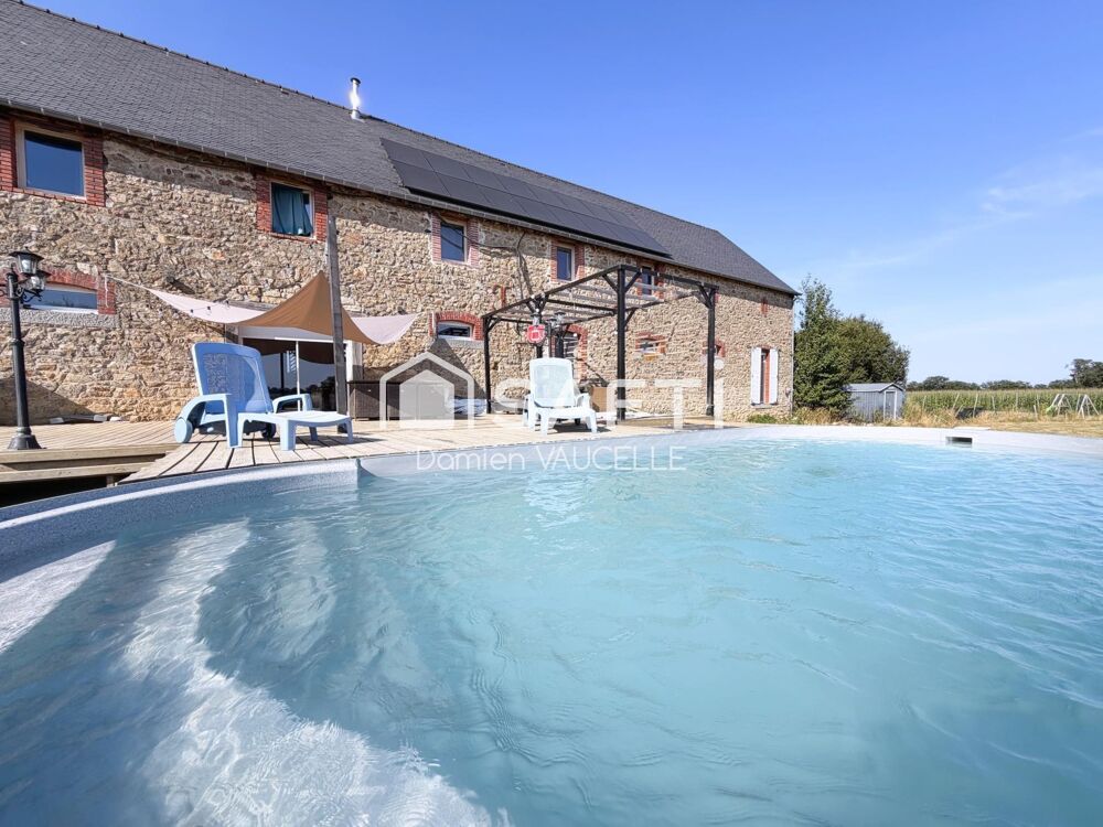 Longère de charme rénovée piscine et beaux volumes