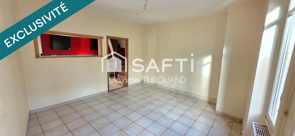 Maison 57m², 2 chambres, à rénover.