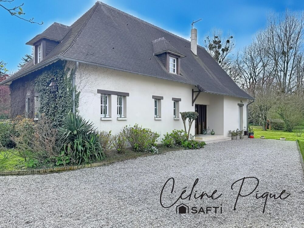 Maison de 9 pièces avec grand jardin, bois et rivière