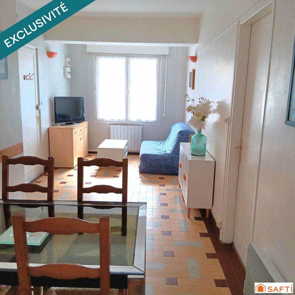 Appartement T3 de PLAIN PIED à seulement 2 minutes de la plage, grande cour, cave et dépendance