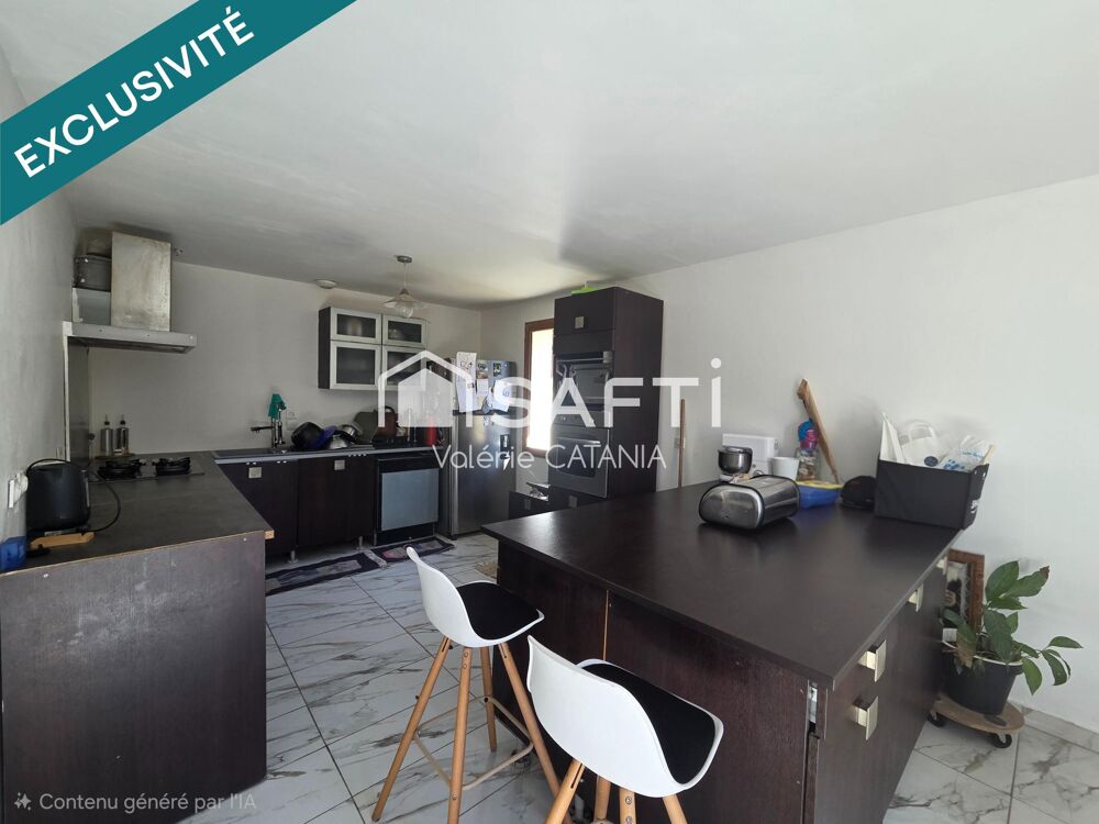 ST-Siméon-de Bressieux, Maison de plain pied 122m² sur terrain de 1002m².