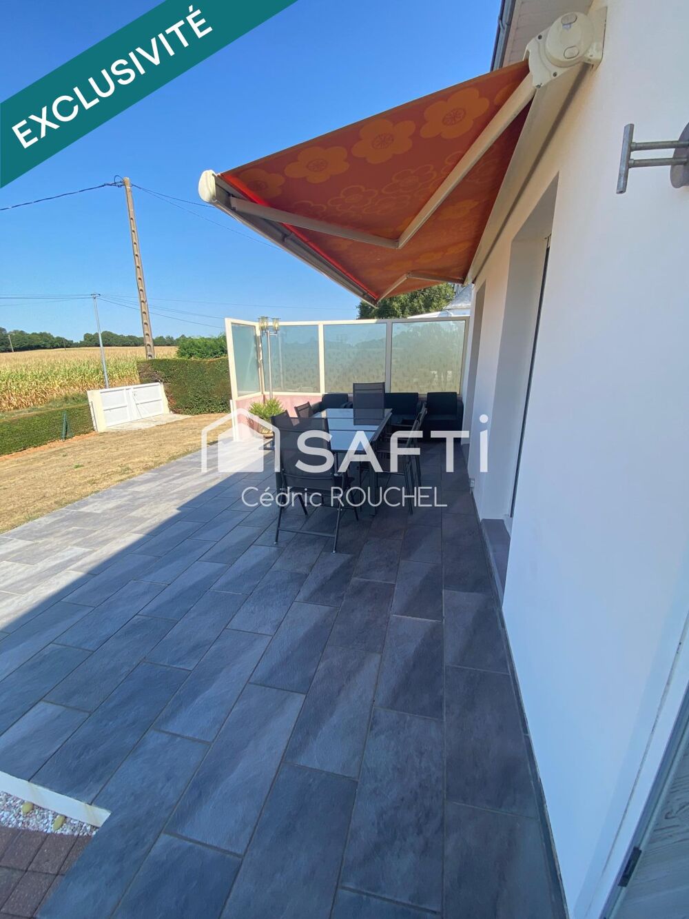 Maison de 112 m2 édifié en 1976 sur un terrain de 3750 m2