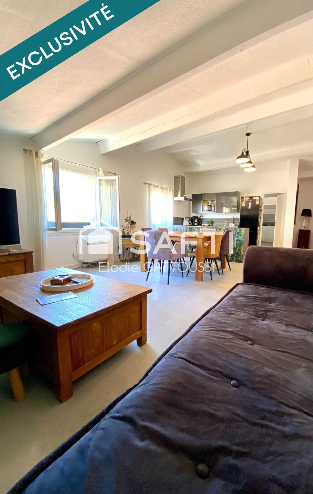 Vente Appartement 126 m² au sol sous les toits : du volume, du caractère et une vraie personnalité Villeneuve-les-maguelone
