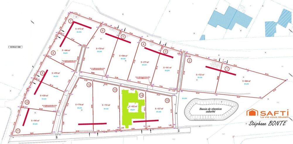 Vente Terrain 622 m² - Vue 3
