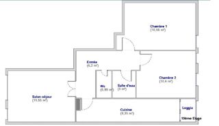  Appartement � vendre 3 pi�ces 60 m�