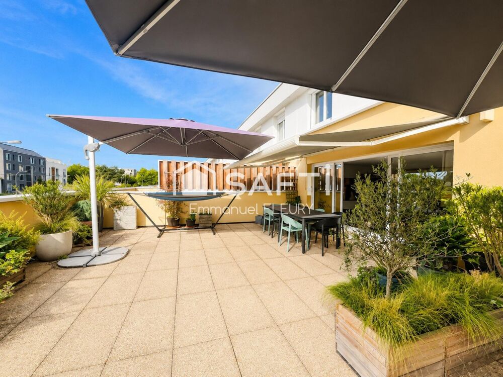 Vente Appartement NOUVEAUTÉ – BOURGEONNIÈRE – APPARTEMENT 122 M² – 4 CHAMBRES – TERRASSE 67 M² Nantes