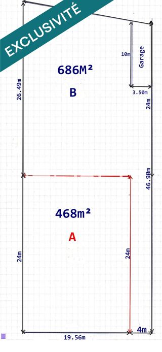  Terrain � vendre 686 m�
