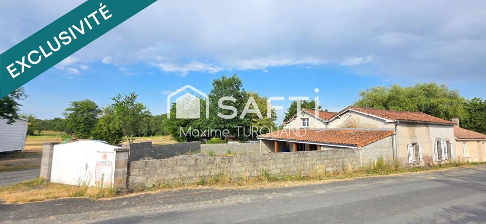 Maison d'habitation 196m² à rénover + 6100m² de terrain avec dépendances.