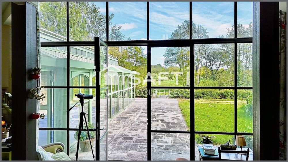 Ensemble du domaine: Maison, annexe, terrain et étang