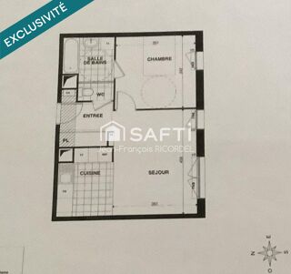  Appartement à vendre 2 pièces 44 m²