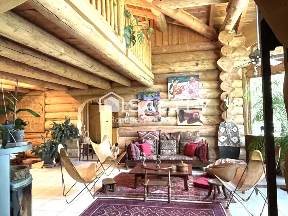 Incroyable maison en rondins 8 pièces