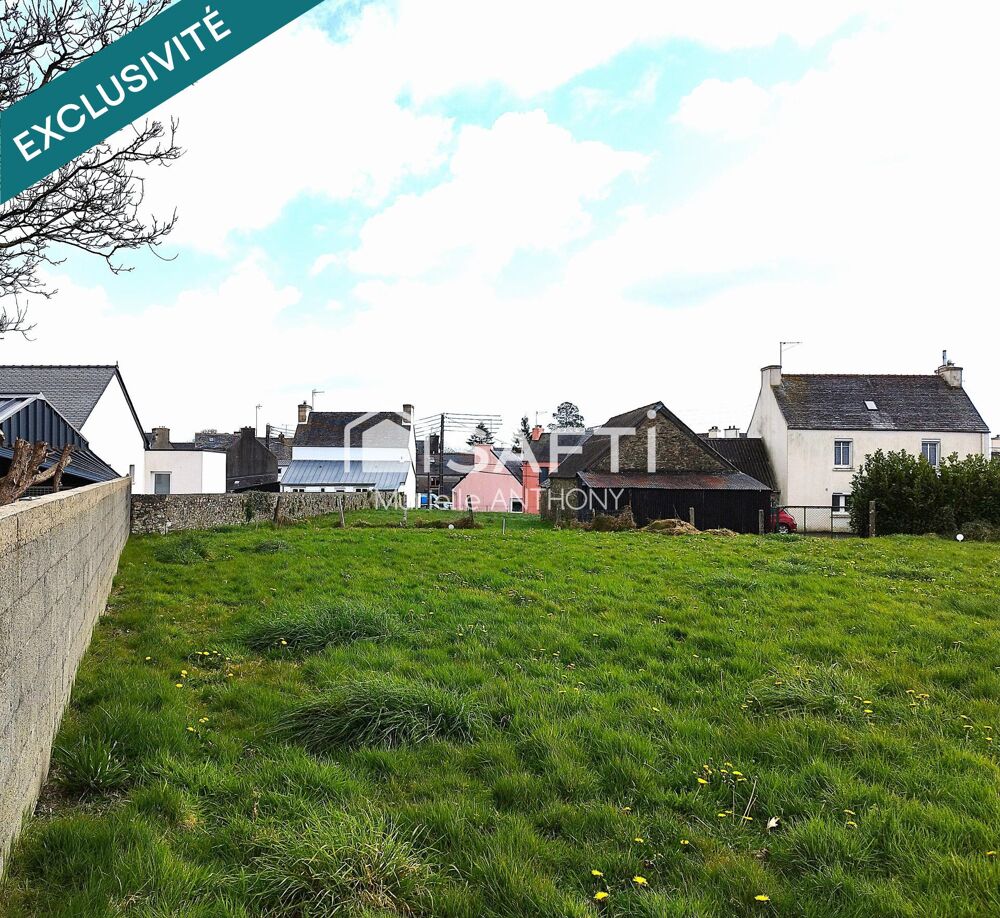 Vente Terrain RARE. BEAU TERRAIN CONSTRUCTIBLE AU COEUR DU BOURG Pleyber-christ