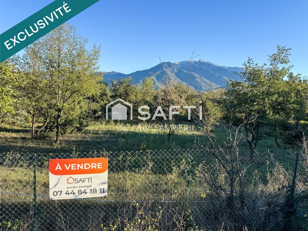 Vente Terrain Terrain 1950m2 vue Canigou constructible viabilisé Catllar