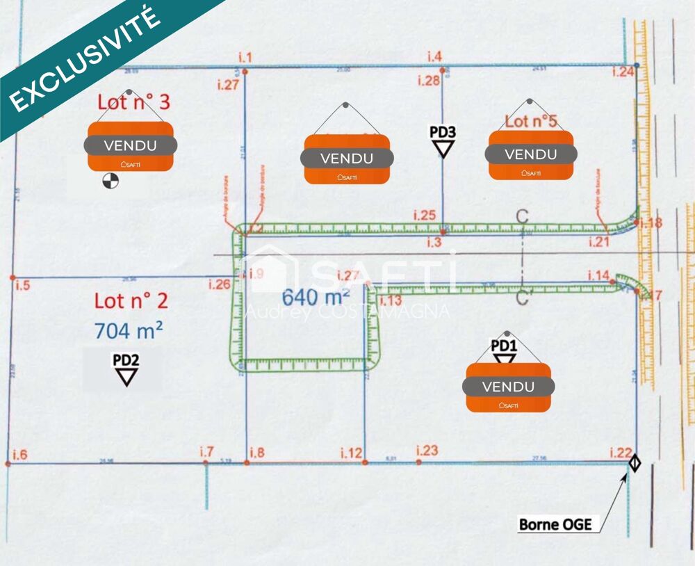 Vente Terrain Terrain viabilisé dans petit lotissement Finhan