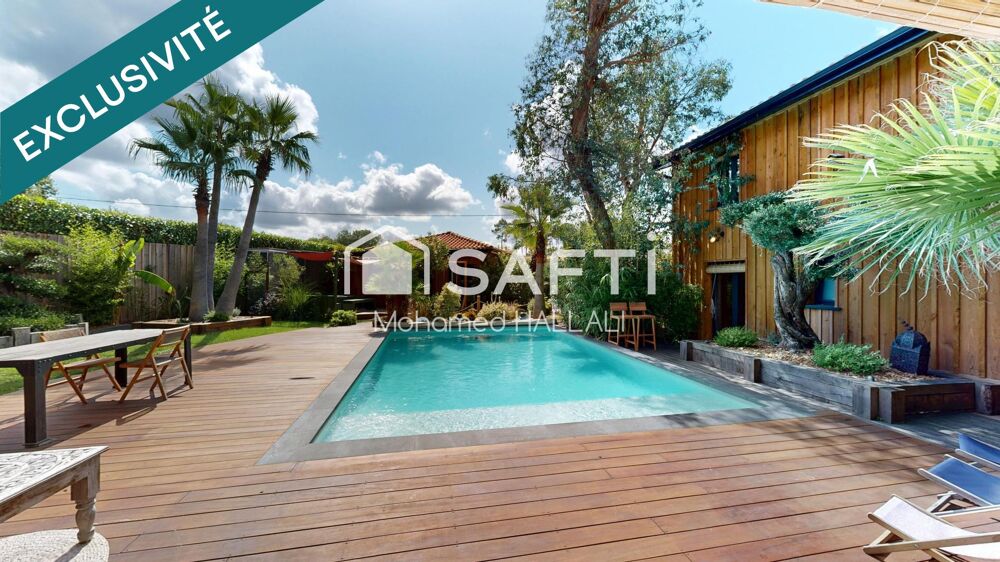 Villa dexception 185 m², cuisine d'été, piscine