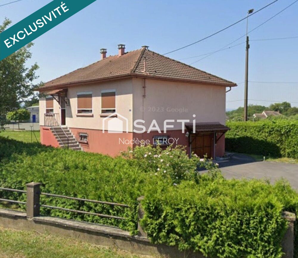 Maison sur sous-sol, trois chambres sur 10 ares 55