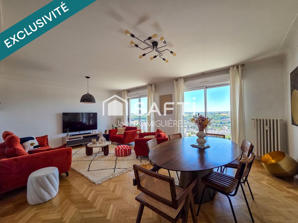 Rodez Centre  Duplex T4 de 147 m² au 7ème et dernier étage avec balcon