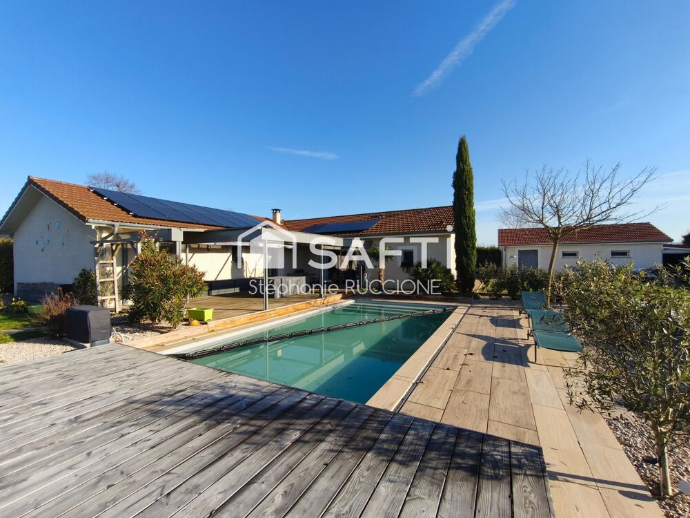 Vente Maison Villa contemporaine de plain-pied avec piscine et grand garage Marcilloles