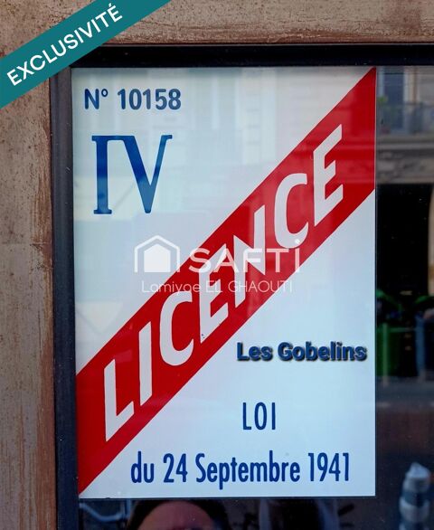 BRASSERIE d'ANGLE, TERRASSE, Licence 4, EXTRACTION 149000 75013 Paris 13e arrondissement