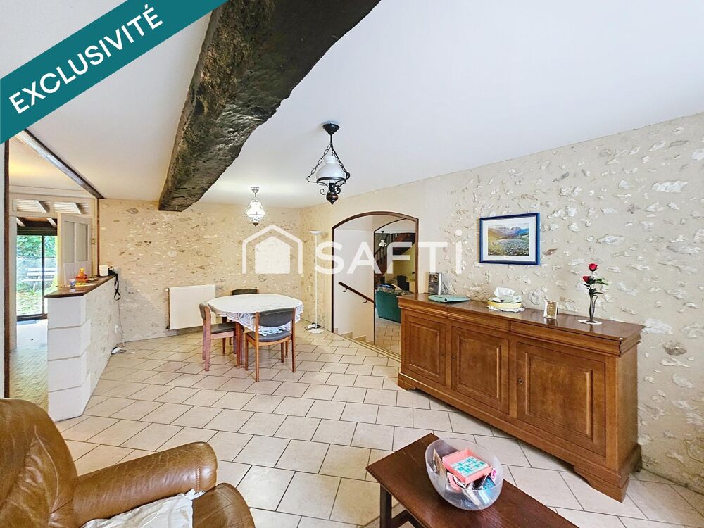Maison en pierre 6 chambres + grange et hangar