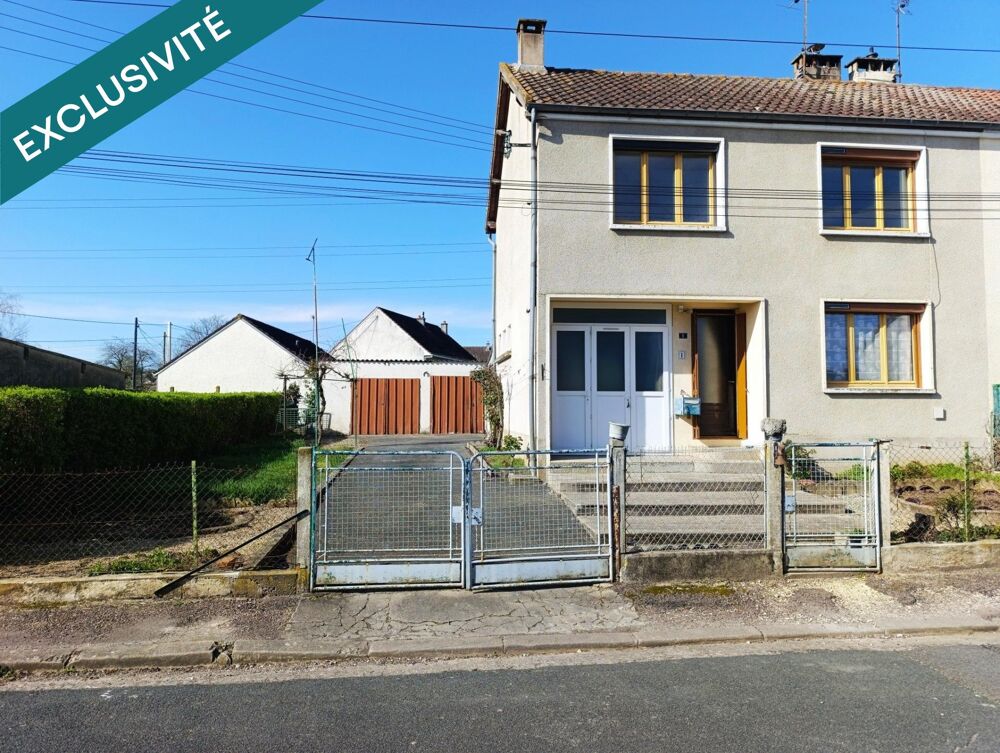Vente Maison Maison 4 pièces – 82 m² – 3 chambres – Garages, atelier – Fort potentiel Reuilly