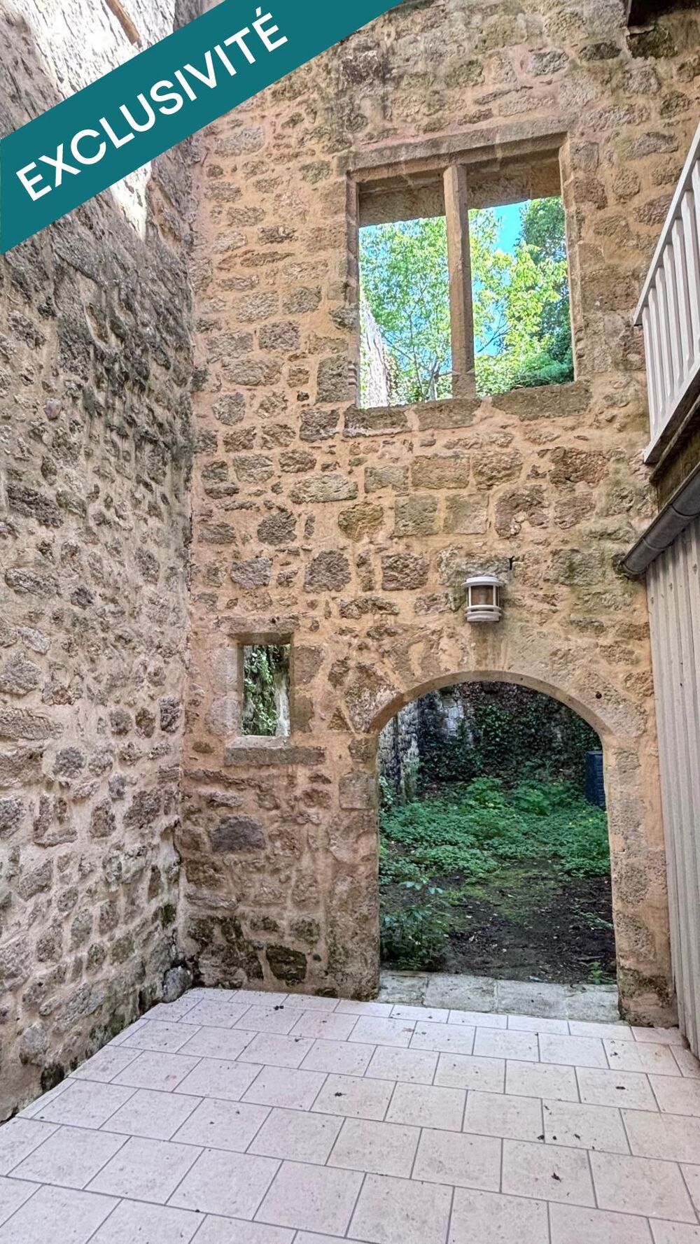 Maison de ville avec un extérieur, 3 chambres, bureau