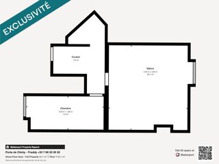  Appartement � vendre 2 pi�ces 35 m� Clichy