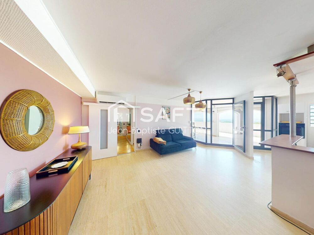 T3 meublé avec vue mer, terrasse et garage