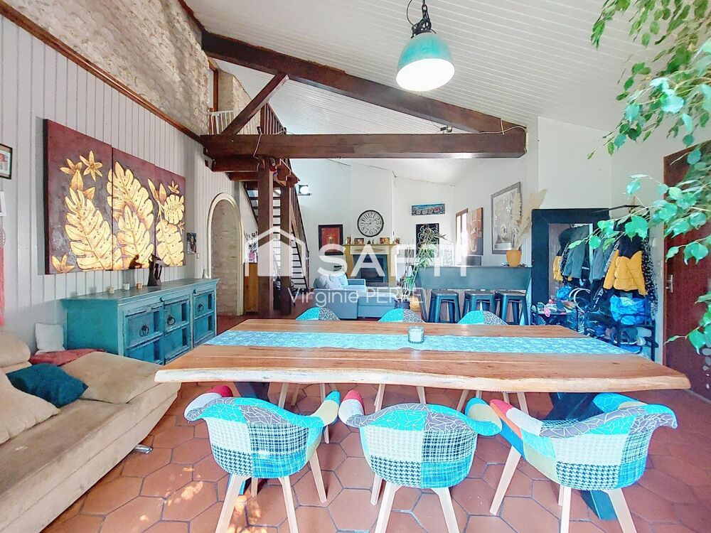 Vente Maison MAISON CHARENTAISE - 200m2 - 4 Chambres - BALANZAC (17600) Balanzac