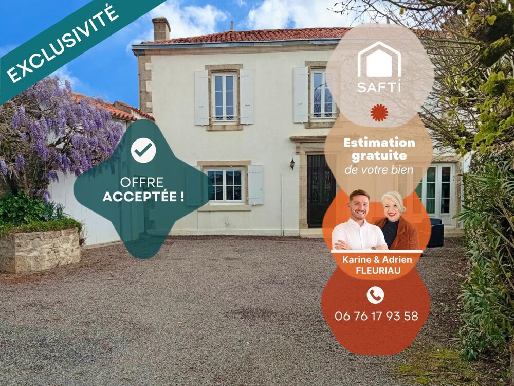 Maison bourgeoise de village avec garage, dépendance et jardin