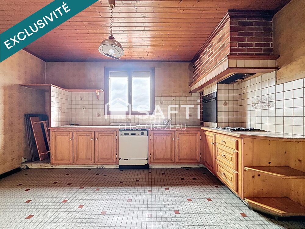 Maison de plain-pied, 89 m² habitables, garage