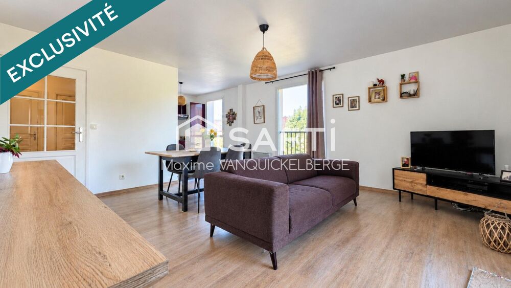 T2 lumineux avec balcon et parking sécurisé