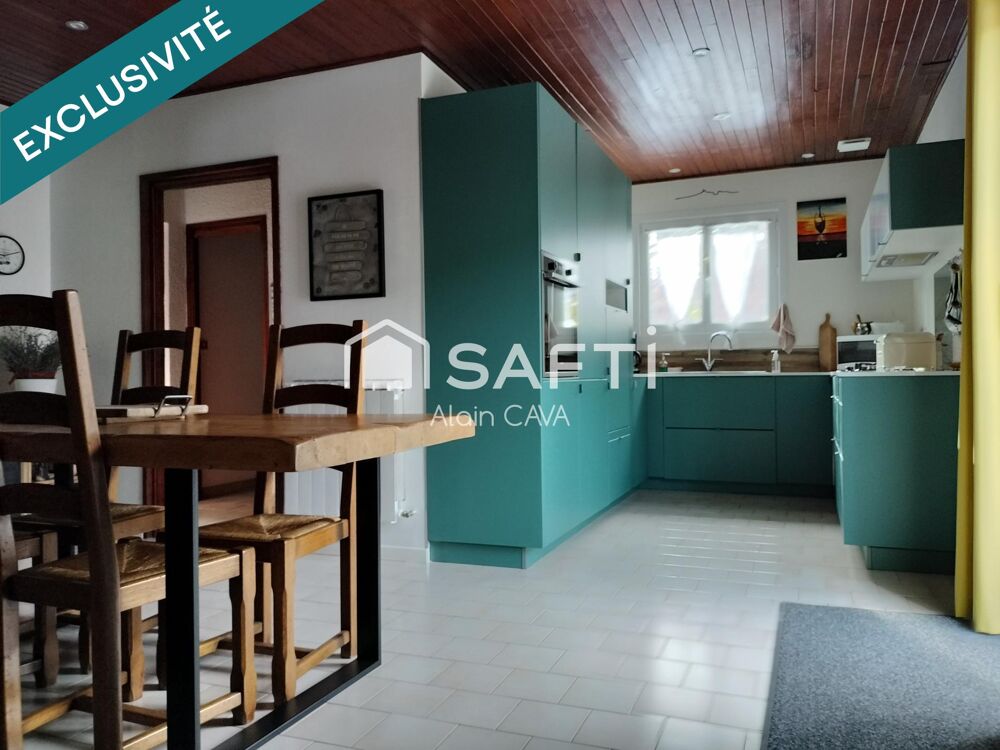 Maison de 103 m² avec terrasse, garage en sous sol sur 1360m² de terrain cloturé