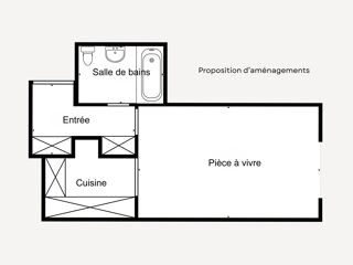 Appartement  vendre 1 pice 35 m