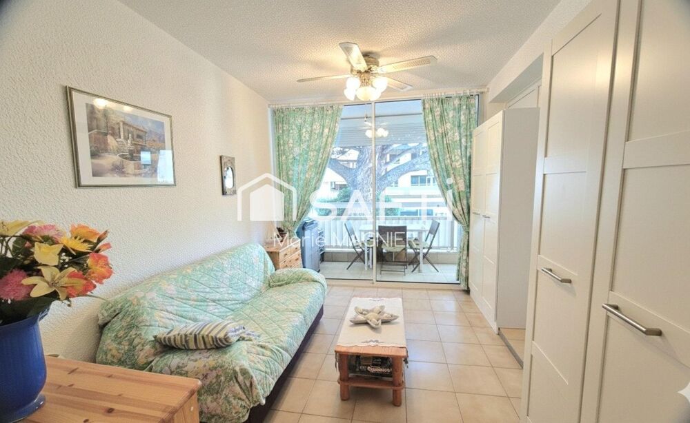 Plage à pied - grand T2 de 44m2 avec balcon/terrasse vue mer et parking dans une résidence sécurisée - CAVALAIRE SUR MER
