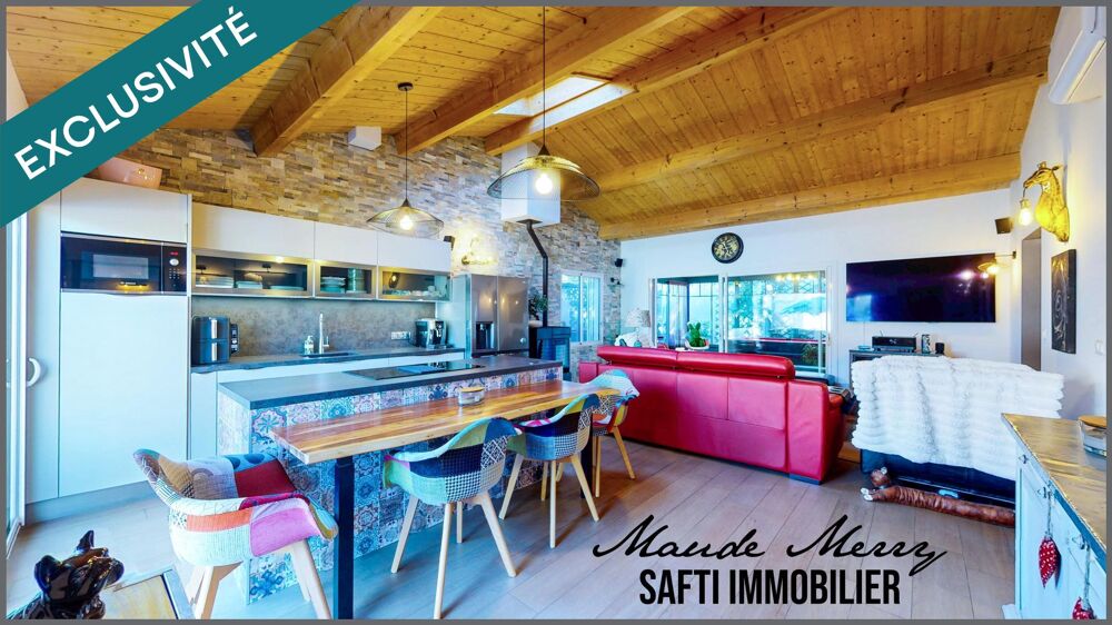 Vente Maison Villa de plain-pied - 2 chambres et 2 salles d'eau - garage - piscine - terrain de 273 m2 - forage et eau de ville - tout à l'ég Forcalqueiret