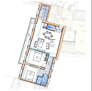  Appartement  vendre 3 pices 63 m