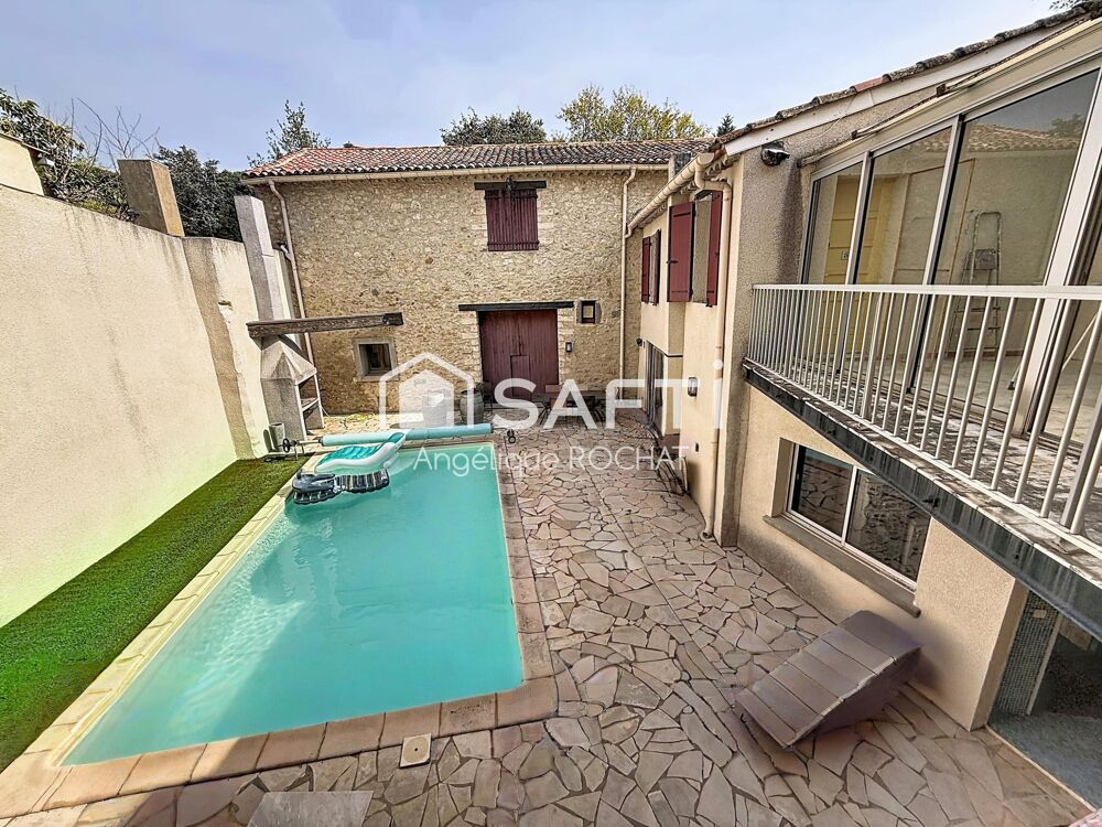 SOUS OFFRE D ACHAT Magnifique Maison de Maitre en Pierre R+1 à Magalas 5 chambres Piscine hangar dépendances
