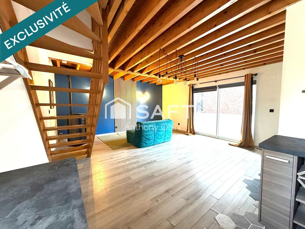 Vente Maison Appartement 2 chambres, parking, centre ville Vendeville