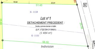  Terrain à vendre 1484 m²