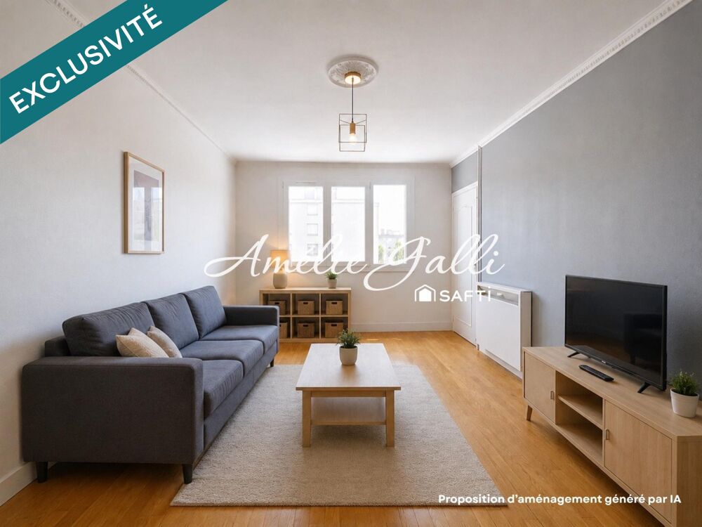 Vente Appartement Bel Air - T4 traversant de 70m² avec loggia Villeurbanne