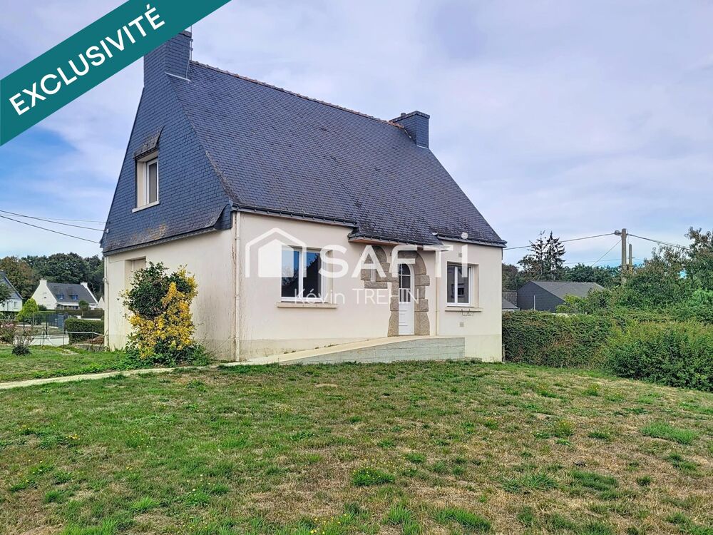 Vente Maison Maison 98 m² – Sous-sol complet – Terrain clos 1021 m² – Radenac (bourg) Radenac
