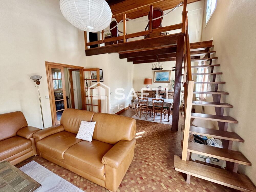 Vente Maison Maison salon salle manger 3 chambres, mezzanine, sous-sol complet, jardin, terrasse, garage Aussillon