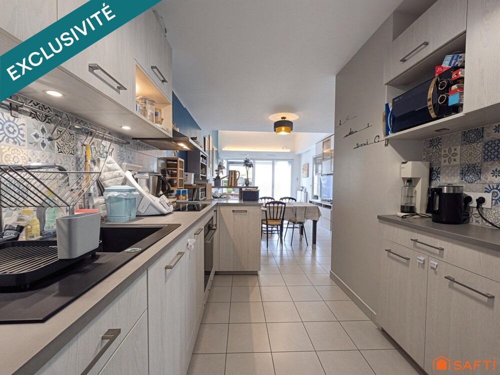 Vente Appartement Duplex 5 pièces, jardin, 3 terrasses, parking. Asnières-sur-seine