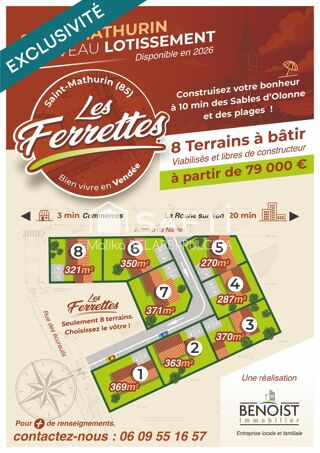  Terrain à vendre 370 m²