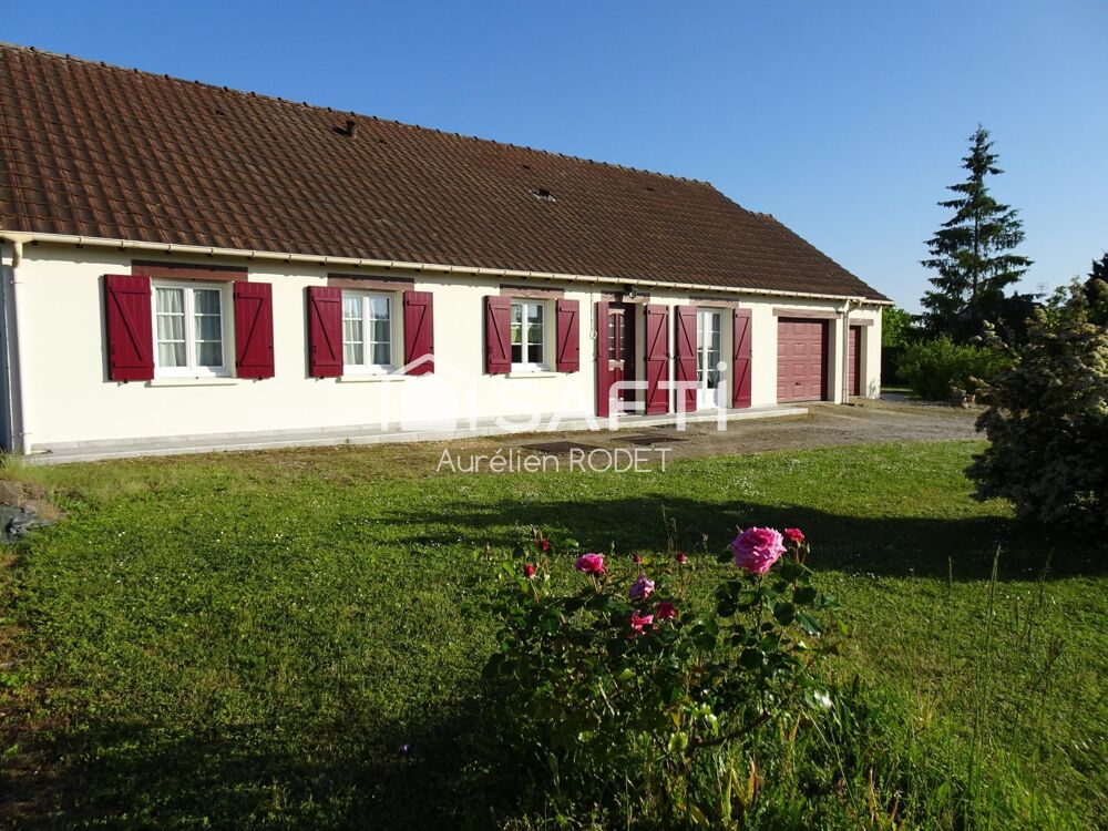 Vente Maison Pavillon de plain-pied 117 m² – 5 chambres. Neuvy-pailloux